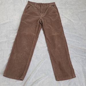 Vintage Y2K Vans Loose Corduroy Carpenter Pants Brown Mens 30x29 Skater Grunge